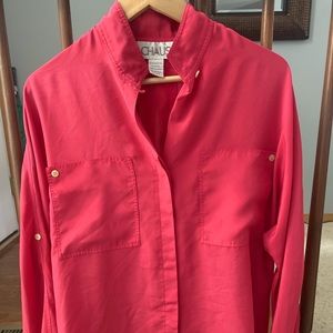 Pink vintage button down shirt